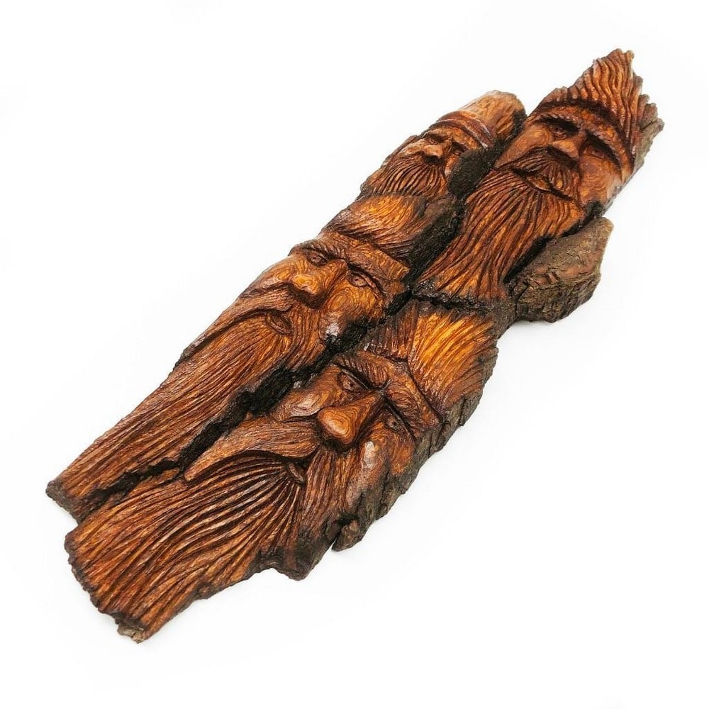 Incredible Hand Crafted 4-Brothers Wood Art Work (1 of 4)