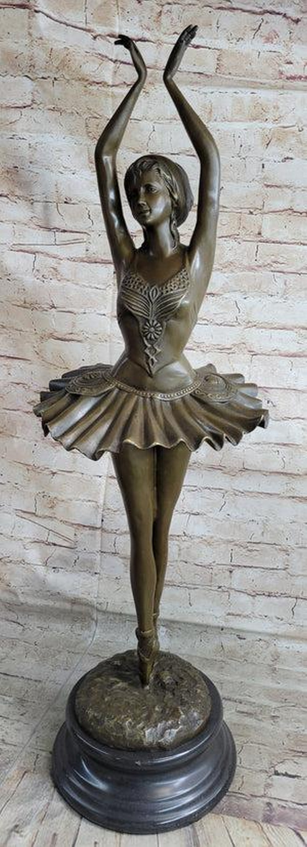 Ballerina Dancer Bronze Statue: Ballerina Dancer Bronze Statue When you look over the sculpture and the depth and warmth of the patina meet your eye, it sends a sense of calmness and gracefulness. It’s almost as if the sculpture