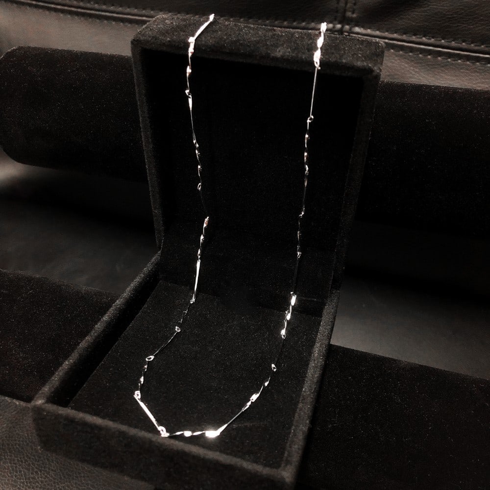 Elegant Twist Link Sterling Silver 925 Necklace (1 of 2)