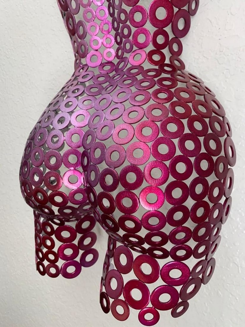 Candy Raspberry Torso Sculpture - 2