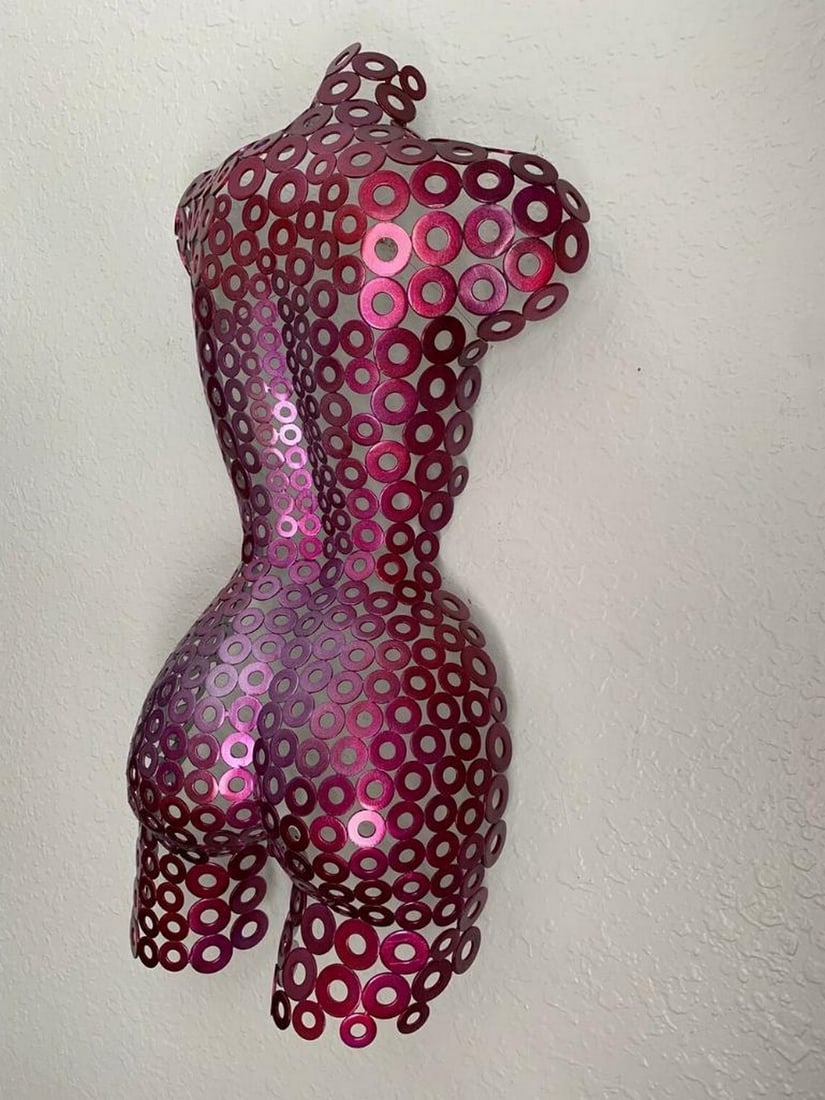 Candy Raspberry Torso Sculpture - 3