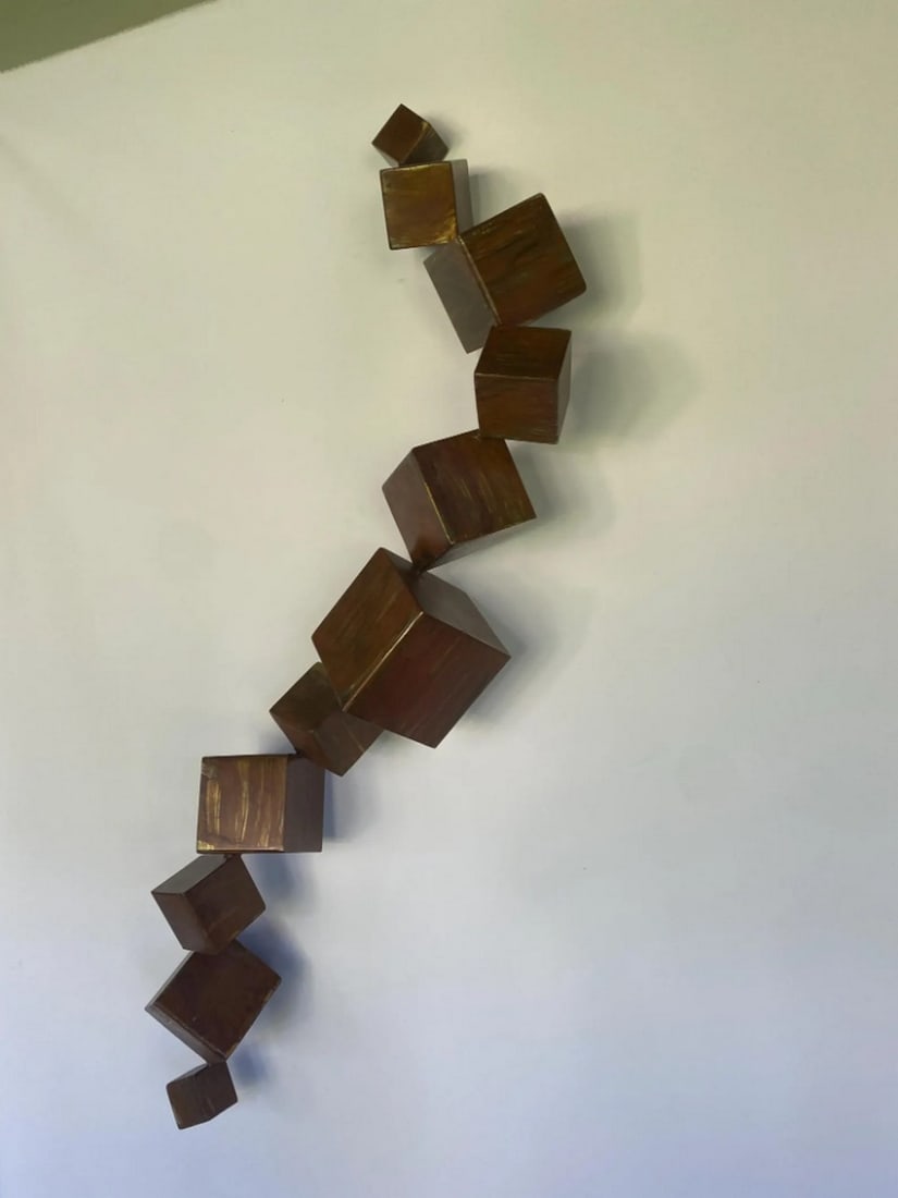 Cubist Dimensions Metal Sculpture (1 of 2)