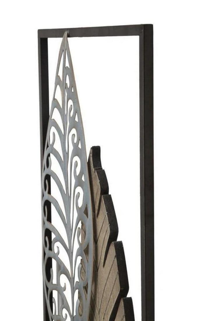 Metallic Leaf Wall Decor - 4