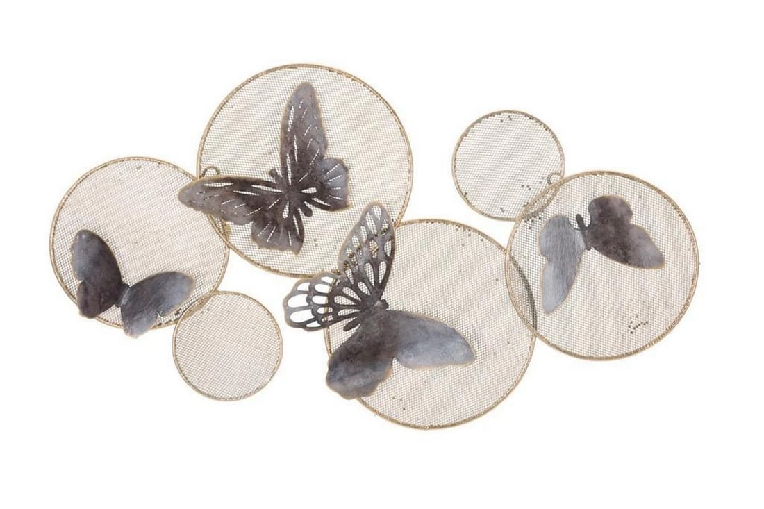 Metal Butterfly Wall Art: Metal Butterfly Wall Art This panel adds a touch of elegance to any room with its striking abstract and geometric design. Discover Mauro Ferretti, the premier Italian brand for home lovers. Their