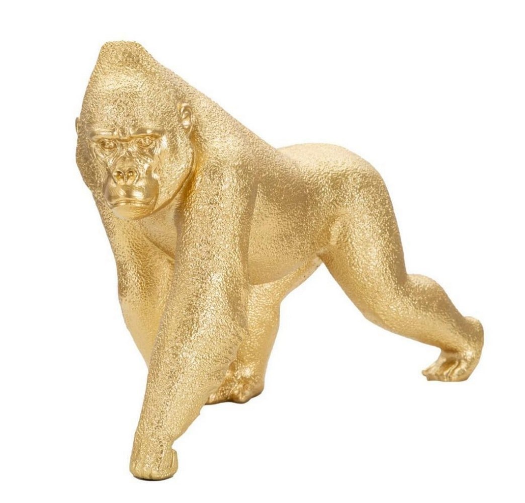 Gold Gorilla Sculpture - Contemporary Elegance - 2