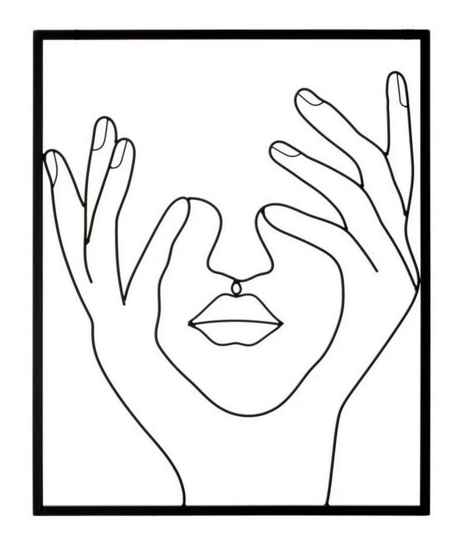 Abstract Metal Wall Art: Women's Face in Square Frame: Abstract Metal Wall Art: Women's Face in Square Frame Discover Mauro Ferretti, the leading Italian brand for discerning home lovers. Known for their luxurious and sophisticated style, their produ