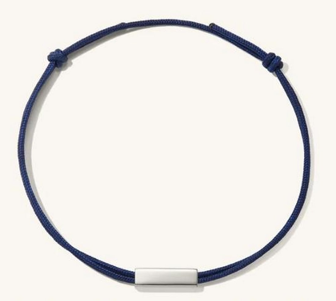 Blue Serenity Bracelet: Blue Serenity Bracelet. This bracelet exudes a sense of calm and sophistication. Crafted with a delicate yet durable blue cord, this bracelet is paired with 925 sterling silver accents, creating a