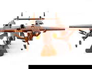 P-38J Lightning WWII Fighter Wooden Model: P-38J Lightning WWII Fighter Wooden Model This collectible model P-38J Lightning represents one of the most innovative fighters of World War II, the twin-boom Lockheed P-38J Lightning. Designed by