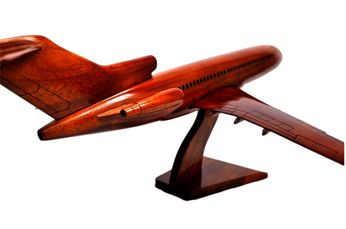 Boeing 727 Wooden Model Plane - 2