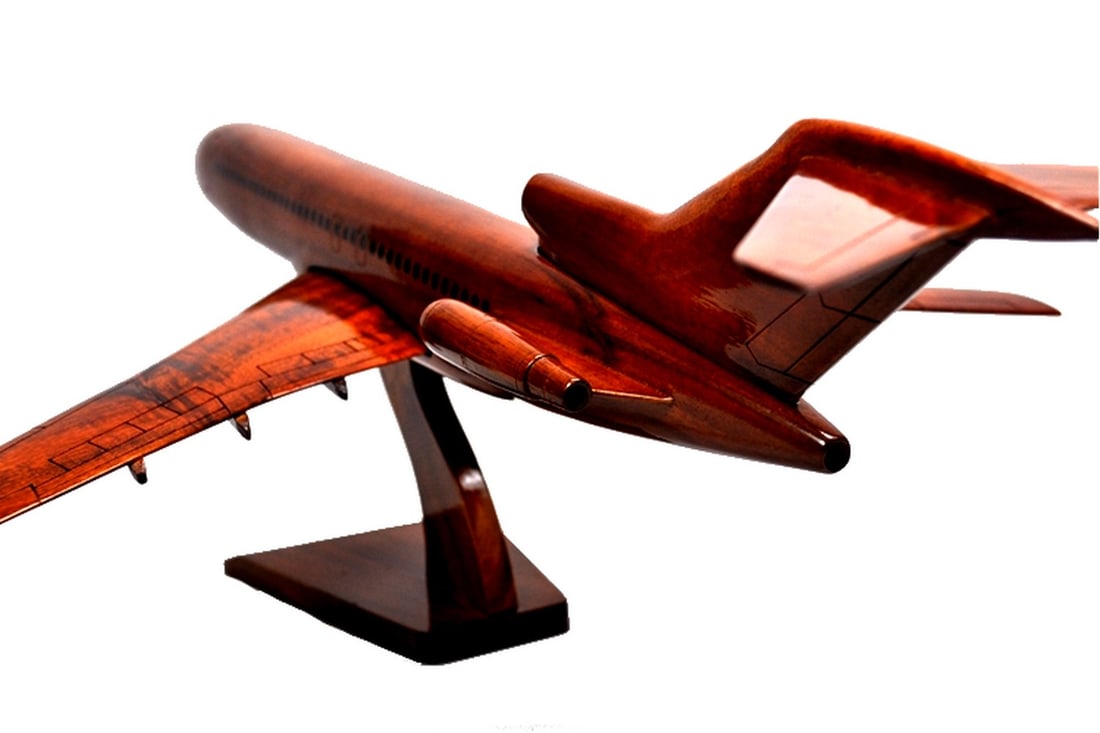 Boeing 727 Wooden Model Plane - 3