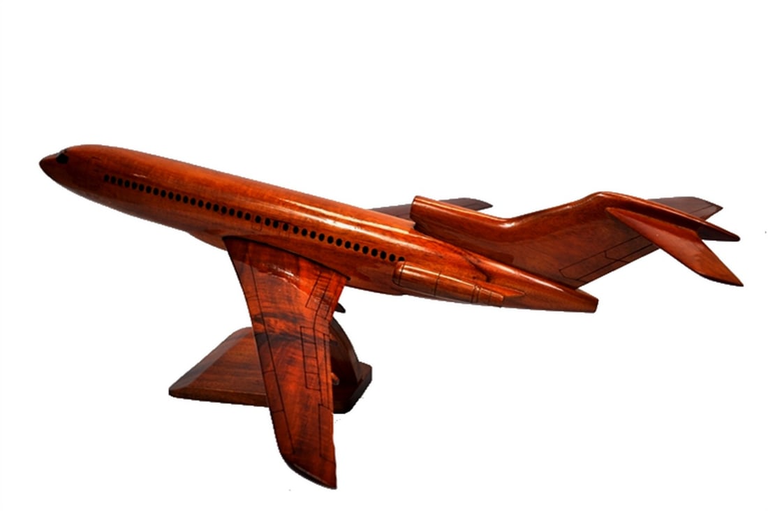 Boeing 727 Wooden Model Plane - 4