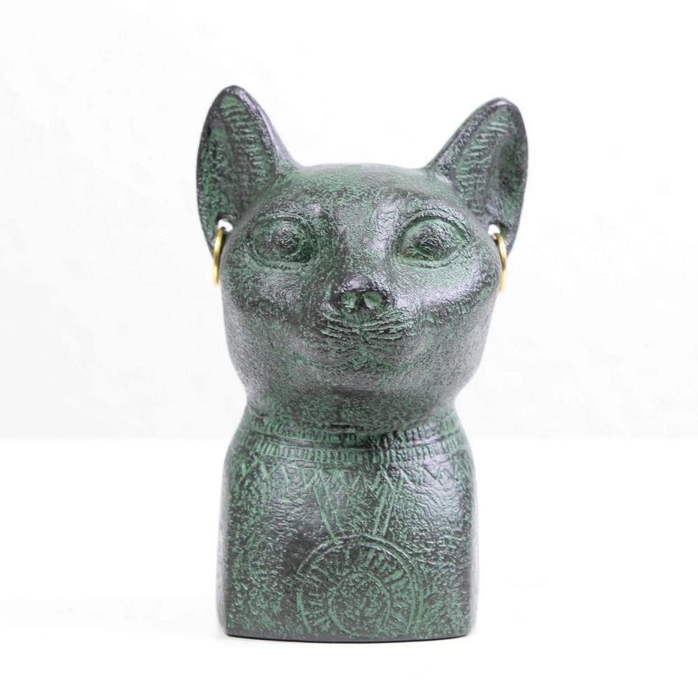 Bastet Statue Cold Cast Bronze Egyptian Sculpture - (0.4lbs) (1 of 5)