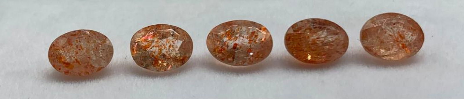 4.57tcw Oval Facet Sunstone Gems (1 of 3)
