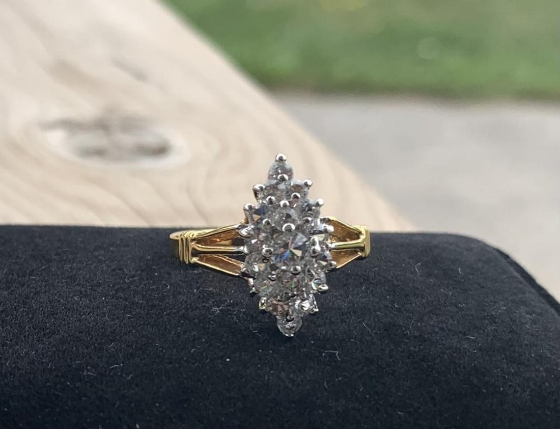 Royal Cluster Moissanite Ring - 2
