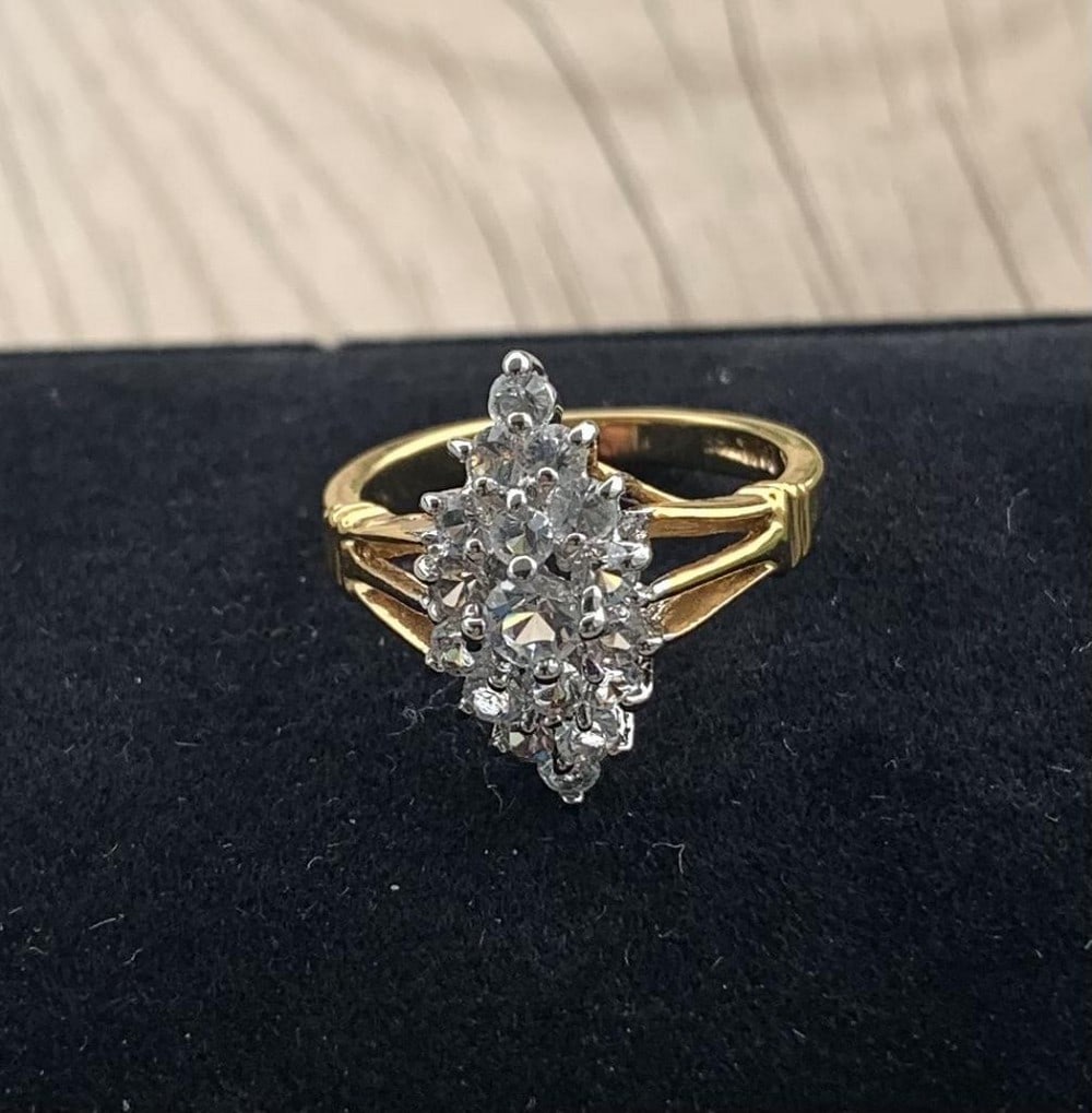 Royal Cluster Moissanite Ring - 3