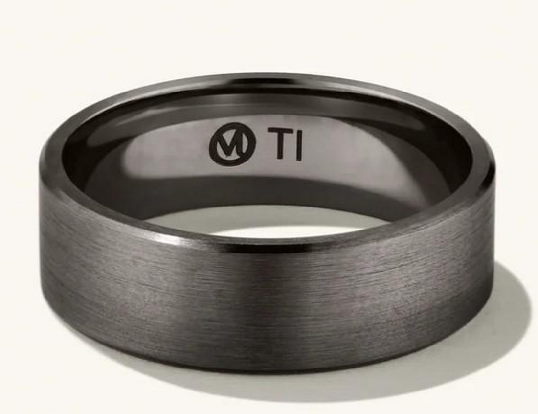 Matte Black Titanium Band for Men (1 of 3)