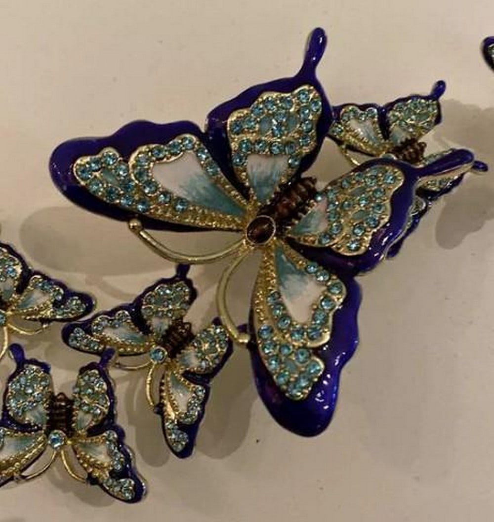 Heart of Love & Life Wall Art: Heart of Love & Life Wall Art Heart of Love & Life is a one-of-a-kind handmade creation. Crafted with care and imagination, this unique piece features luminous holly blue butterflies