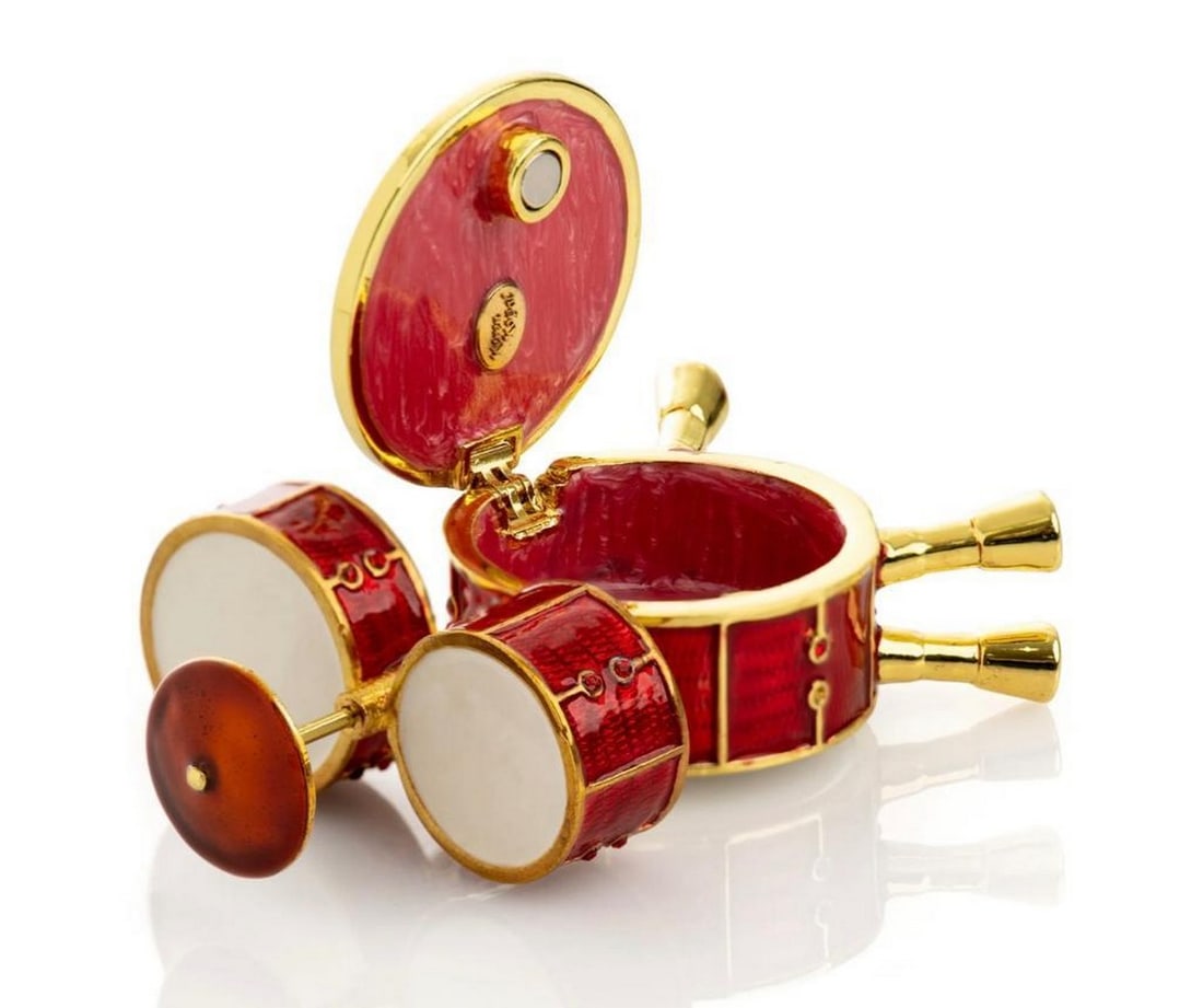 Red Drum Set Trinket Box - 5