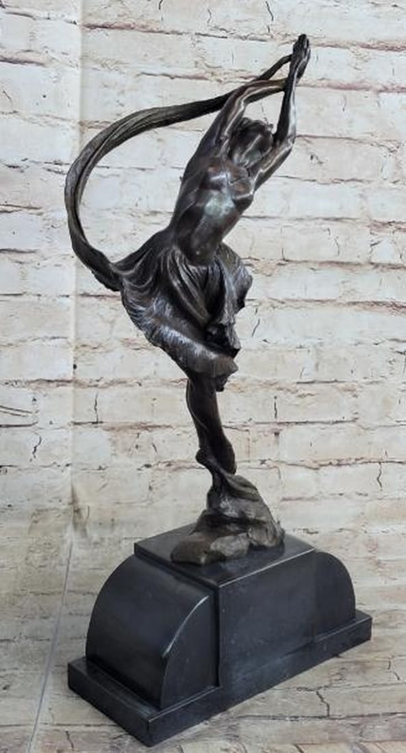 Flight in Motion Leaping Dancer Bronze Sculpture - 2