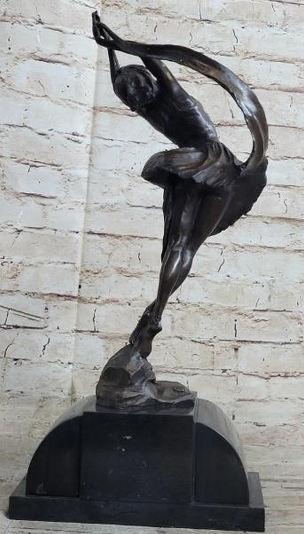 Flight in Motion Leaping Dancer Bronze Sculpture - 5