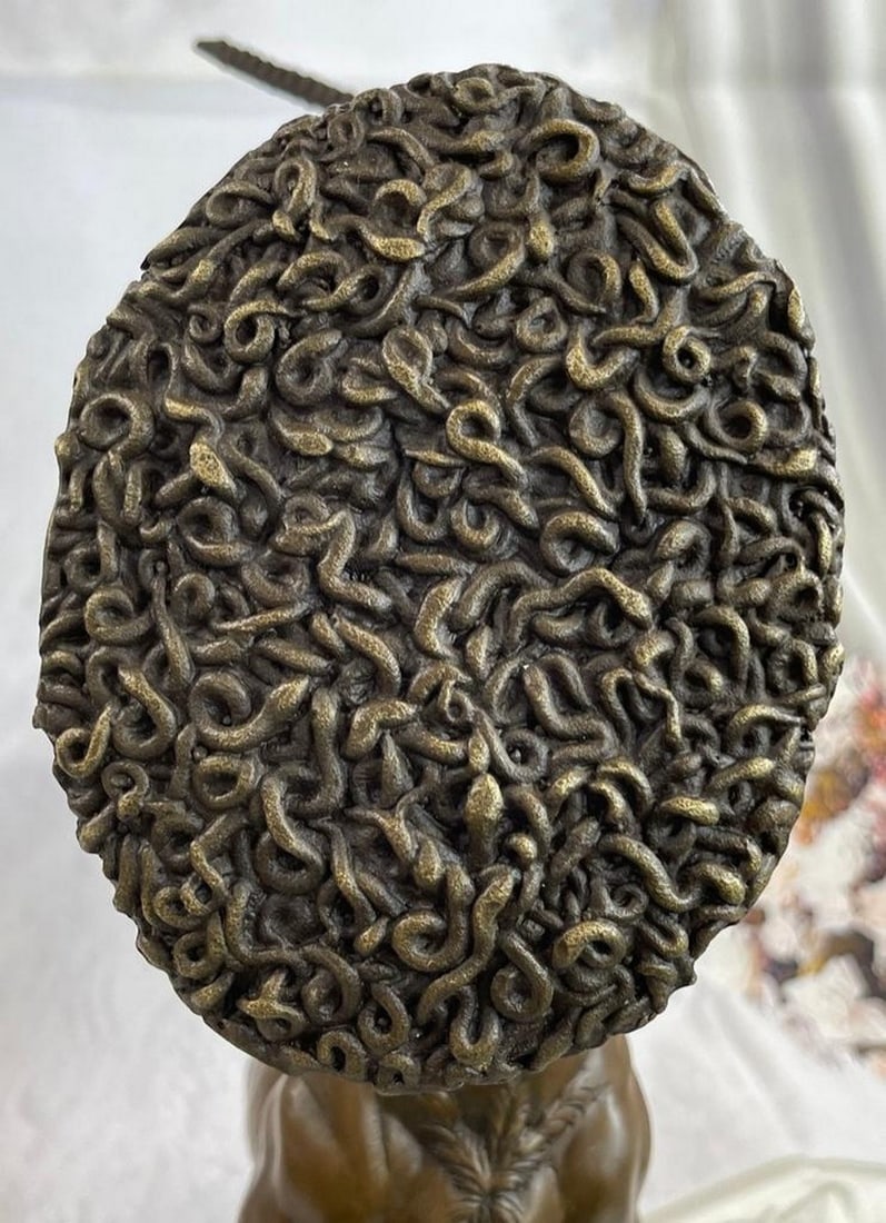 Stunning Bronze Centaur On Large Solid Marble Base - 4