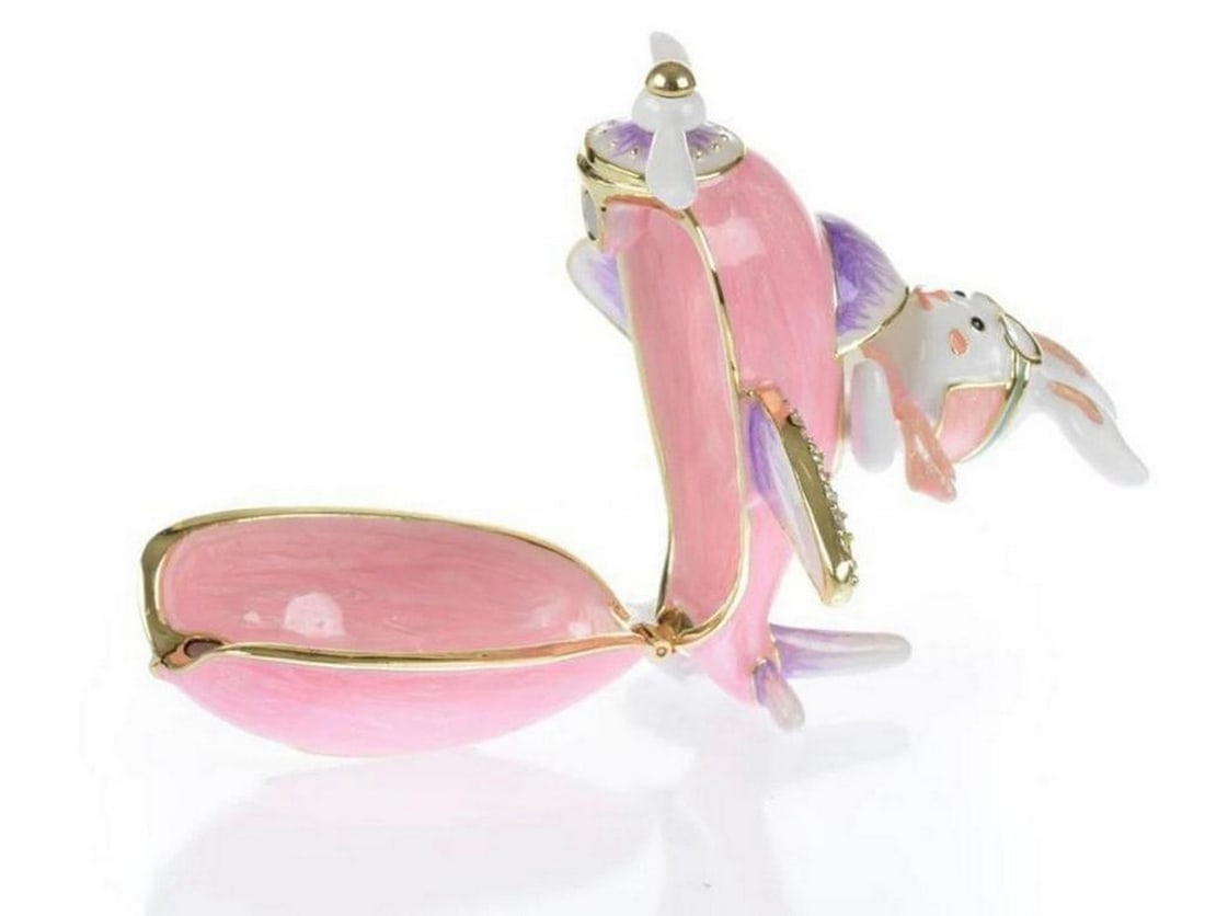 Bunny Flying Egg Trinket Box (1 of 4)