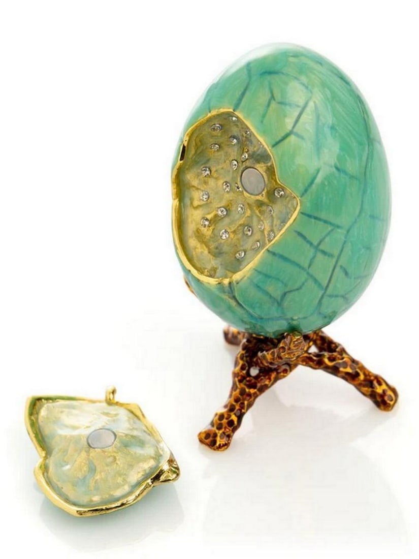Lush Turquoise Faberge Egg - 3