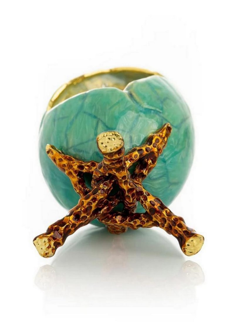 Lush Turquoise Faberge Egg - 4