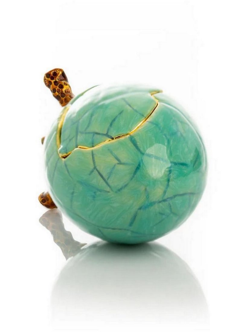 Lush Turquoise Faberge Egg - 5