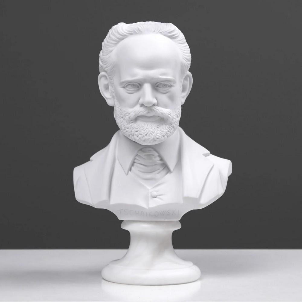 Pyotr Ilyich Tchaikovsky Carrara Marble Bust - (3.3lbs): Pyotr Ilyich Tchaikovsky Carrara Marble Bust - (3.3lbs) Celebrate the legacy of Pyotr Ilyich Tchaikovsky, the renowned Russian composer of the Romantic era, whose music left a lasting mark on the worl