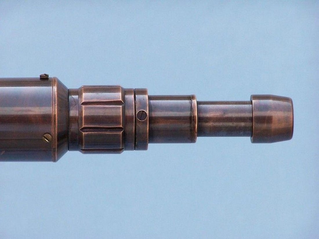 Antique Copper Anchormaster Telescope 65" Floor-Standing Design - 3