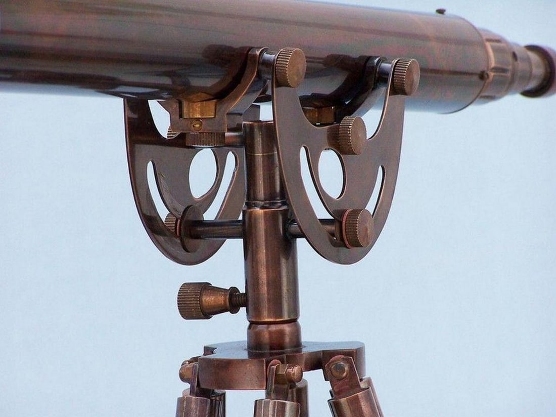 Antique Copper Anchormaster Telescope 65" Floor-Standing Design - 4