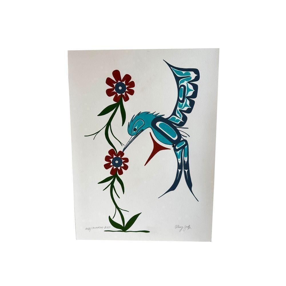 24" x 18" Original Hummingbird Painting by Anthony Joseph (1 of 1)