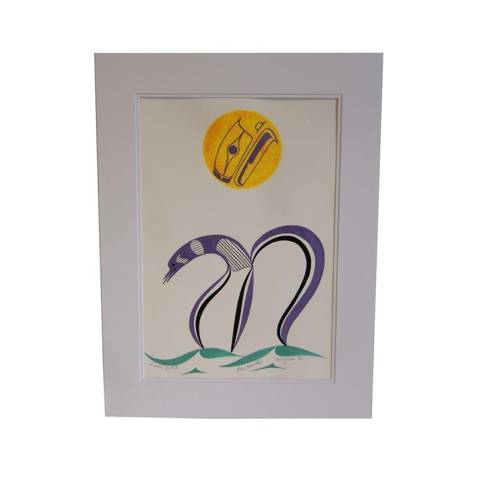 24" x 18" Original Purple Loons Painting by Ben Houstie (1 of 2)