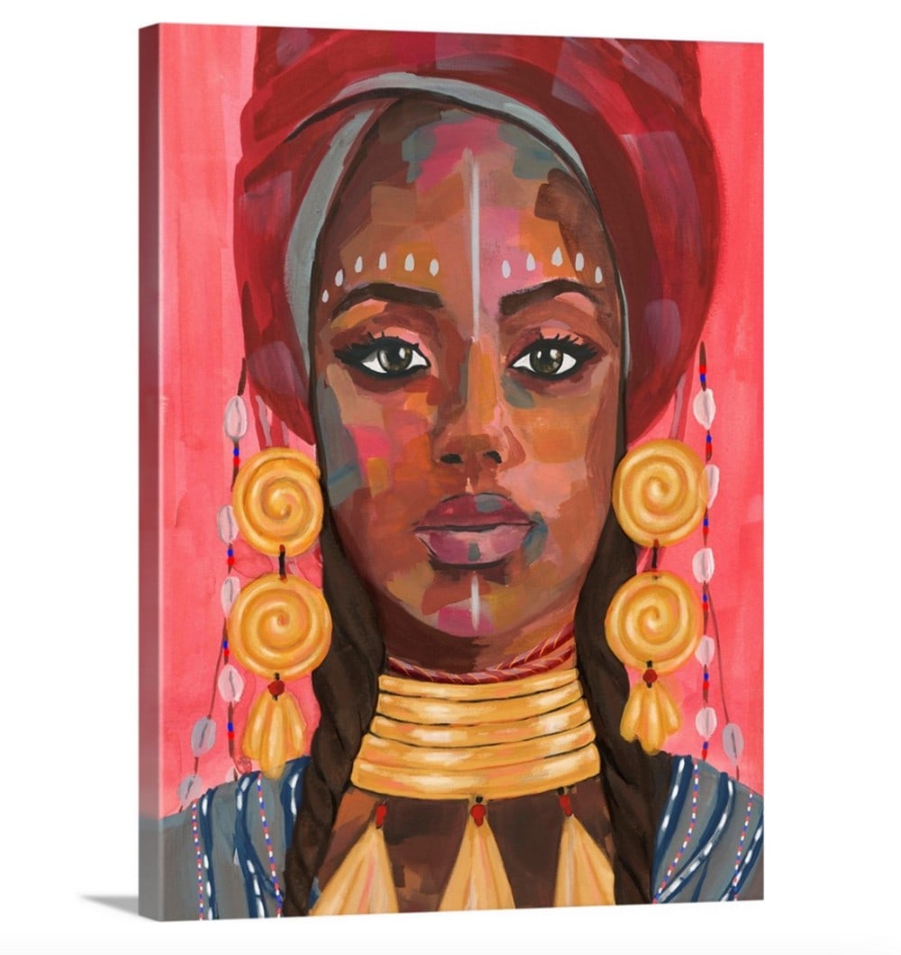 Ornament Empress I Canvas Reproduction by Annie Warren: Ornament Empress I Canvas Reproduction by Annie Warren About the Artist: Annie Warren Annie Warren is a versatile artist that works in all media. From florals to portraits, animals to landscapes, An