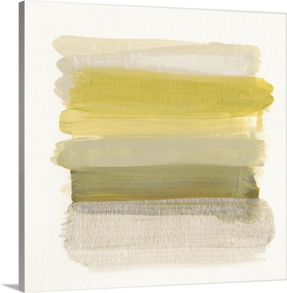 Palette Stack III Canvas Reproduction: Palette Stack III Canvas Reproduction By June Erica Vess Colorful horizontal stripes of soft pastel colors against a white background. Width: 20 inches Height: 20 inches View photos for