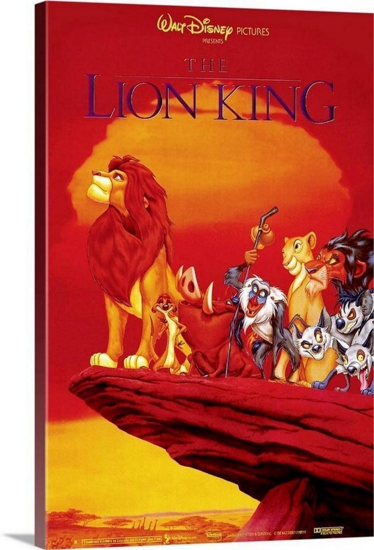 The Lion King (1994) Movie Canvas Reproduction (1 of 1)