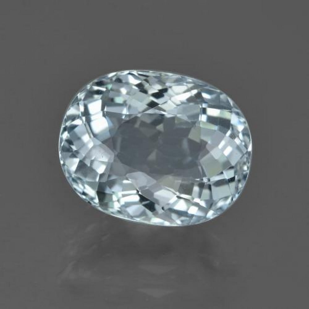 5.1ct Oval Portuguese Cut Light Aqua Blue Aquamarine Gemstone (1 of 3)