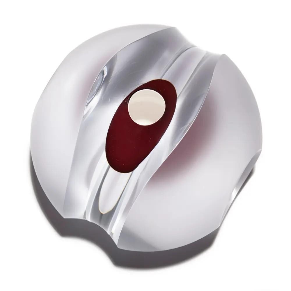 "Evolutionary Journey Cased Glass Sculpture" by Steve Frey (1 of 2)