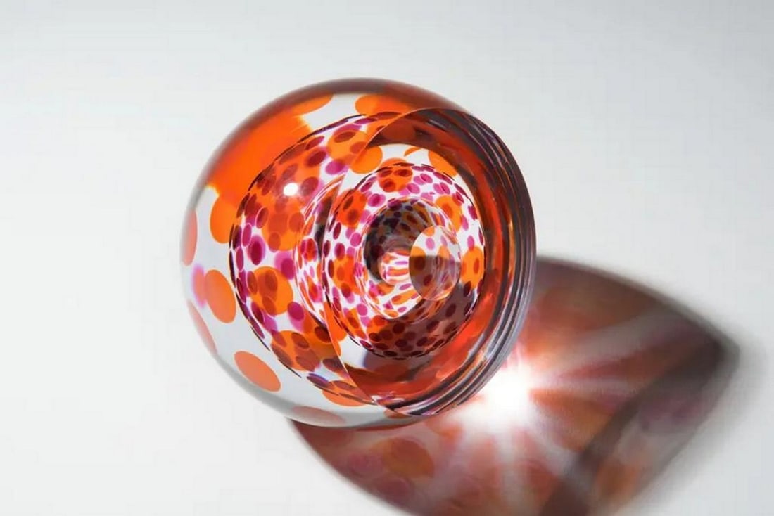 Orange Otty' Glass Sculpture by Katherine Huskie (1 of 2)