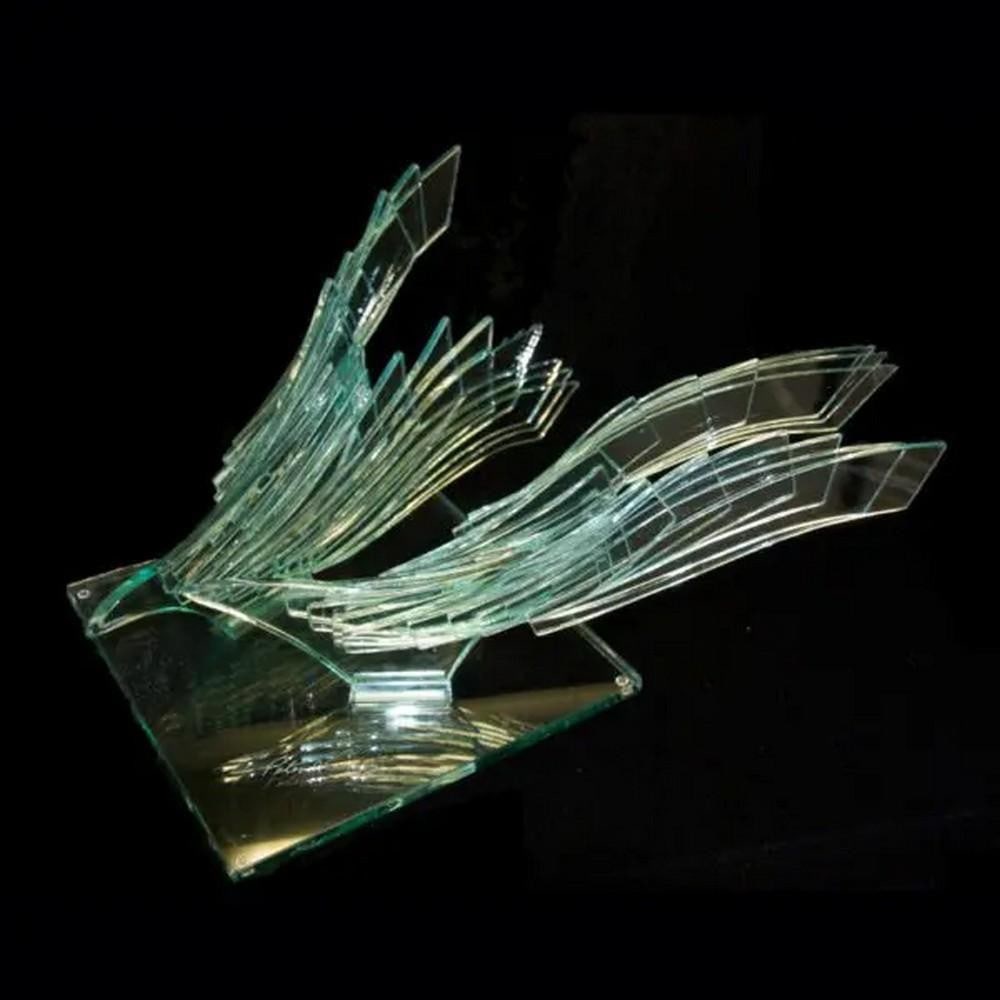 Courtship II Glass Sculpture by Peter Newsome (1 of 1)