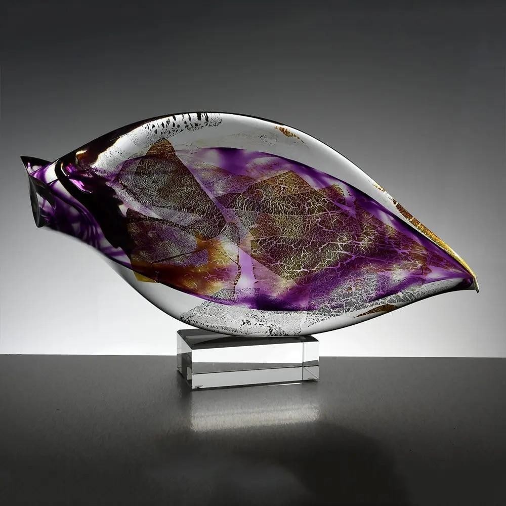 Glass Sculpture ‘Leaf Form’ by Charlie Macpherson (1 of 1)
