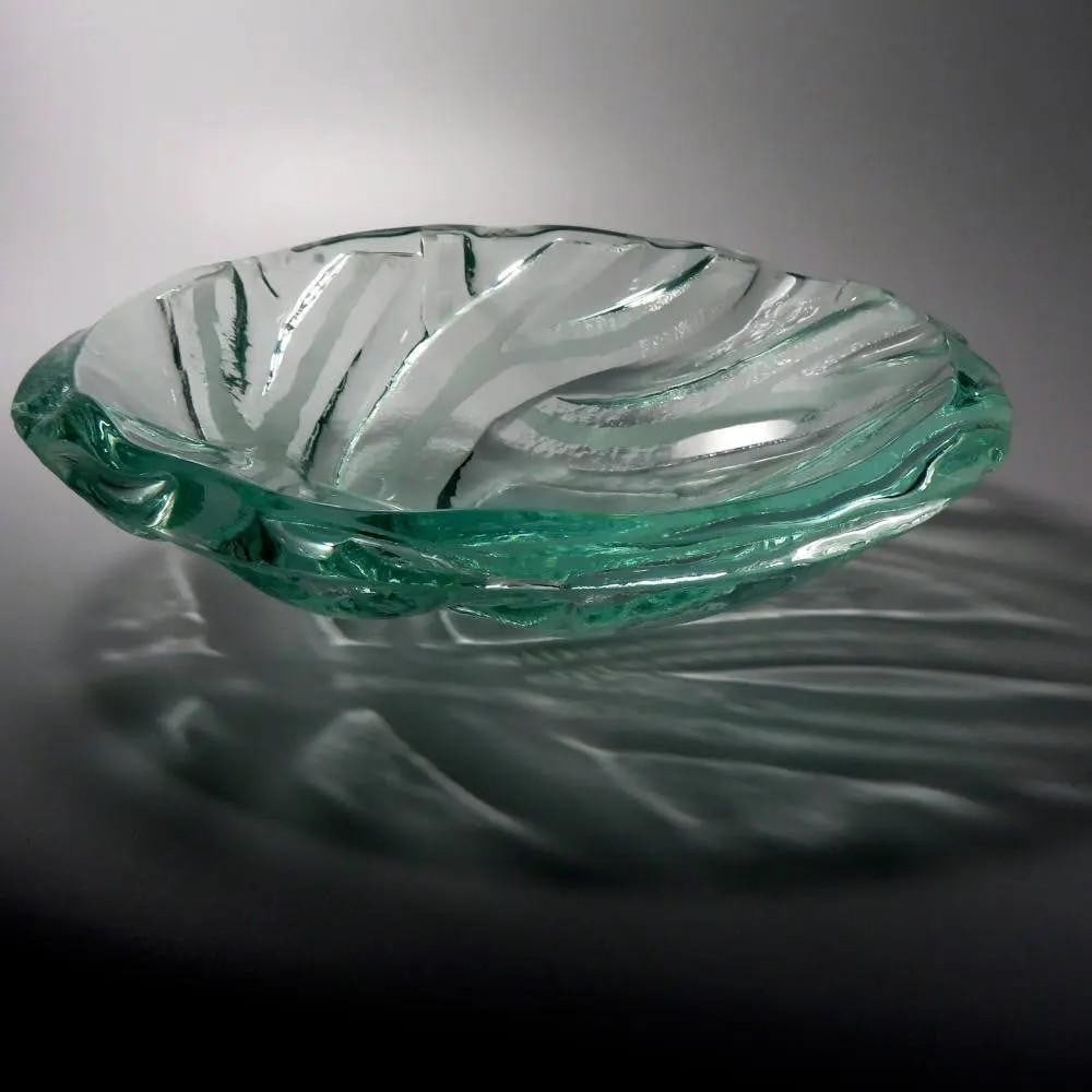 Decretive Glass Bowl 'Hoar Frost' by Teresa Chlapowski: Decretive Glass Bowl 'Hoar Frost' by Teresa Chlapowski This finely crafted clear glass bowl, brimming with character, explores the sculptural form of winter trees. Made from 2cm thick float gl