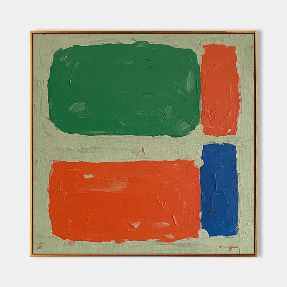 The Language of Squares Canvas Painting (1 of 2)