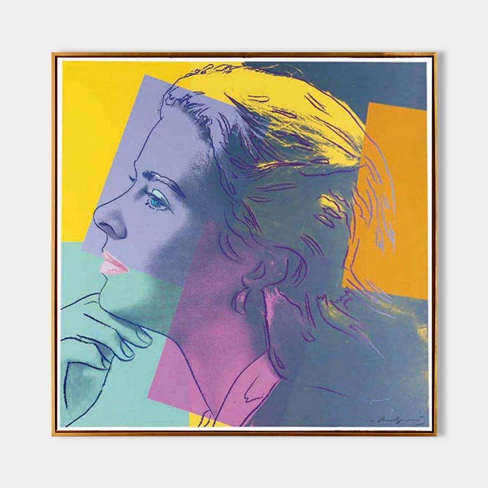 Pretty Woman Portrait Pop Art Andy Warhol Inspired Canvas Painting: Pretty Woman Portrait Pop Art Andy Warhol Inspired Canvas Painting The Pretty Woman Portrait Pop Art canvas painting, inspired by Andy Warhol, reimagines the classic beauty with bold, vibrant colors