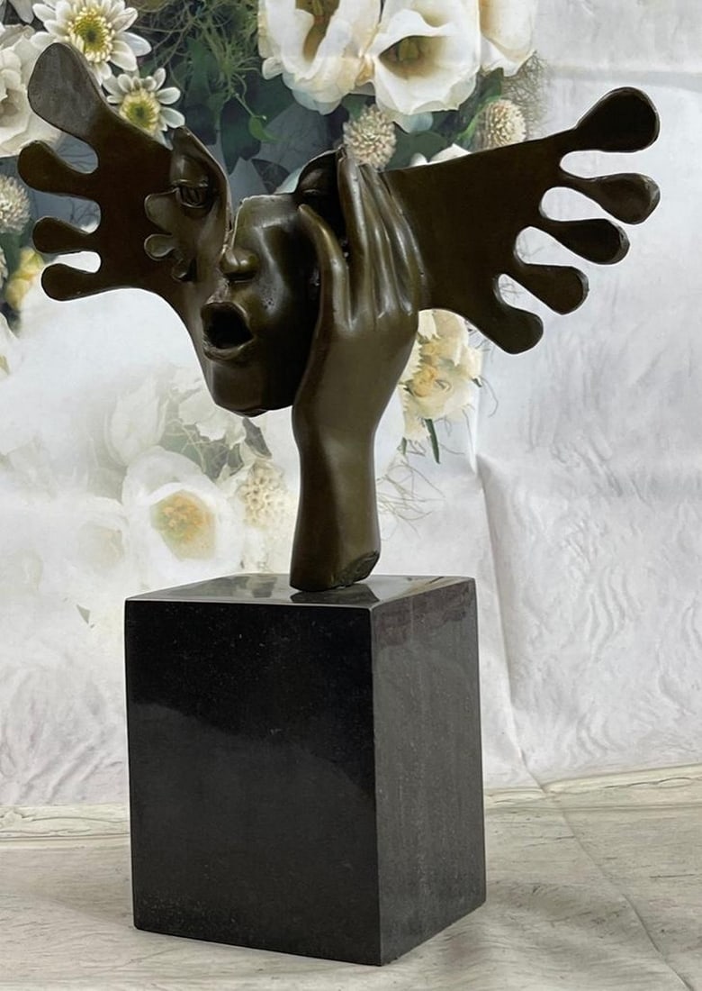 Rising Sun Abstract Female Bronze Sculpture: Rising Sun Abstract Female Bronze Sculpture This elegant bronze is signed "Dali". This fine work of art was cast in pure bronze using the hot cast lost-wax method.The artwork is signed "D