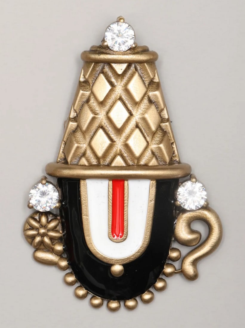 Divine Lord Balaji Stone-Studded Brooch (1 of 3)