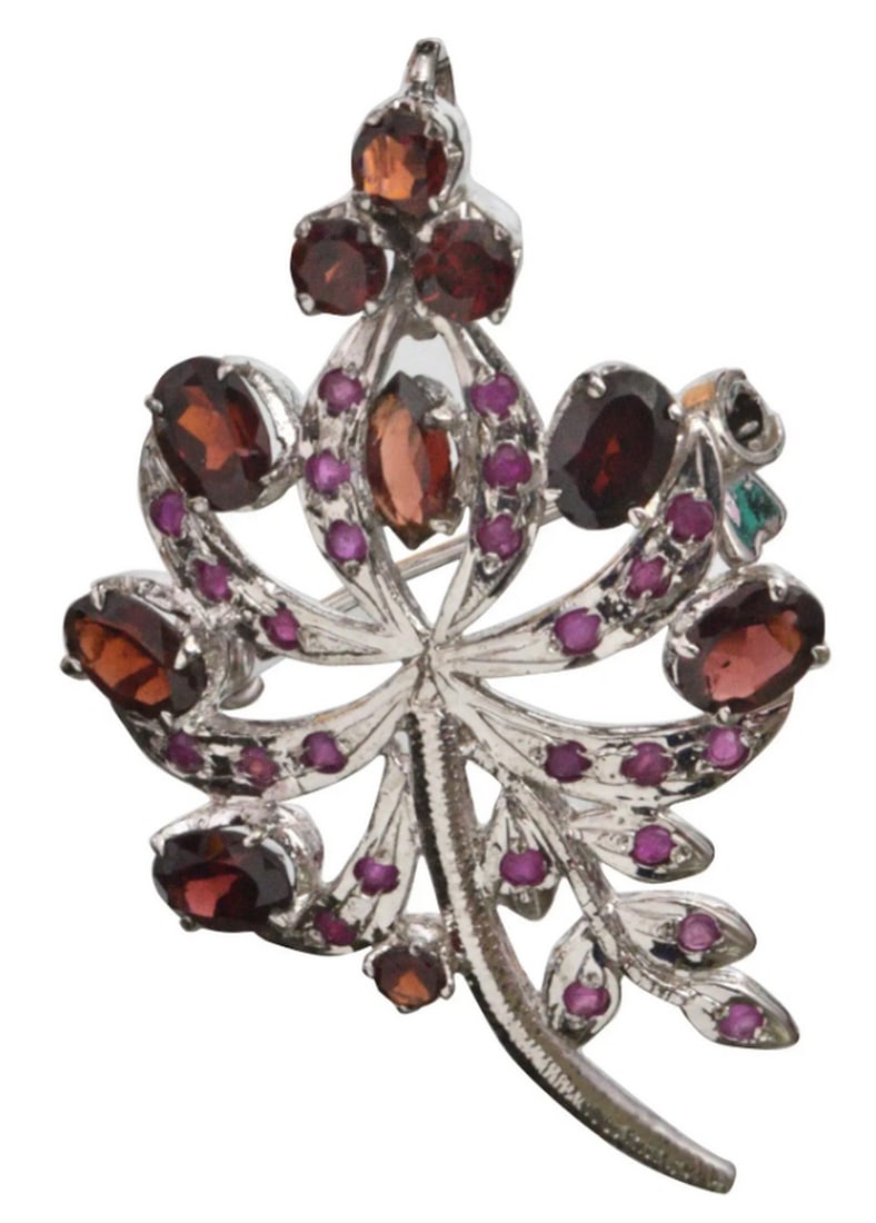 Enchanted Garnet Wand Brooch (1 of 1)