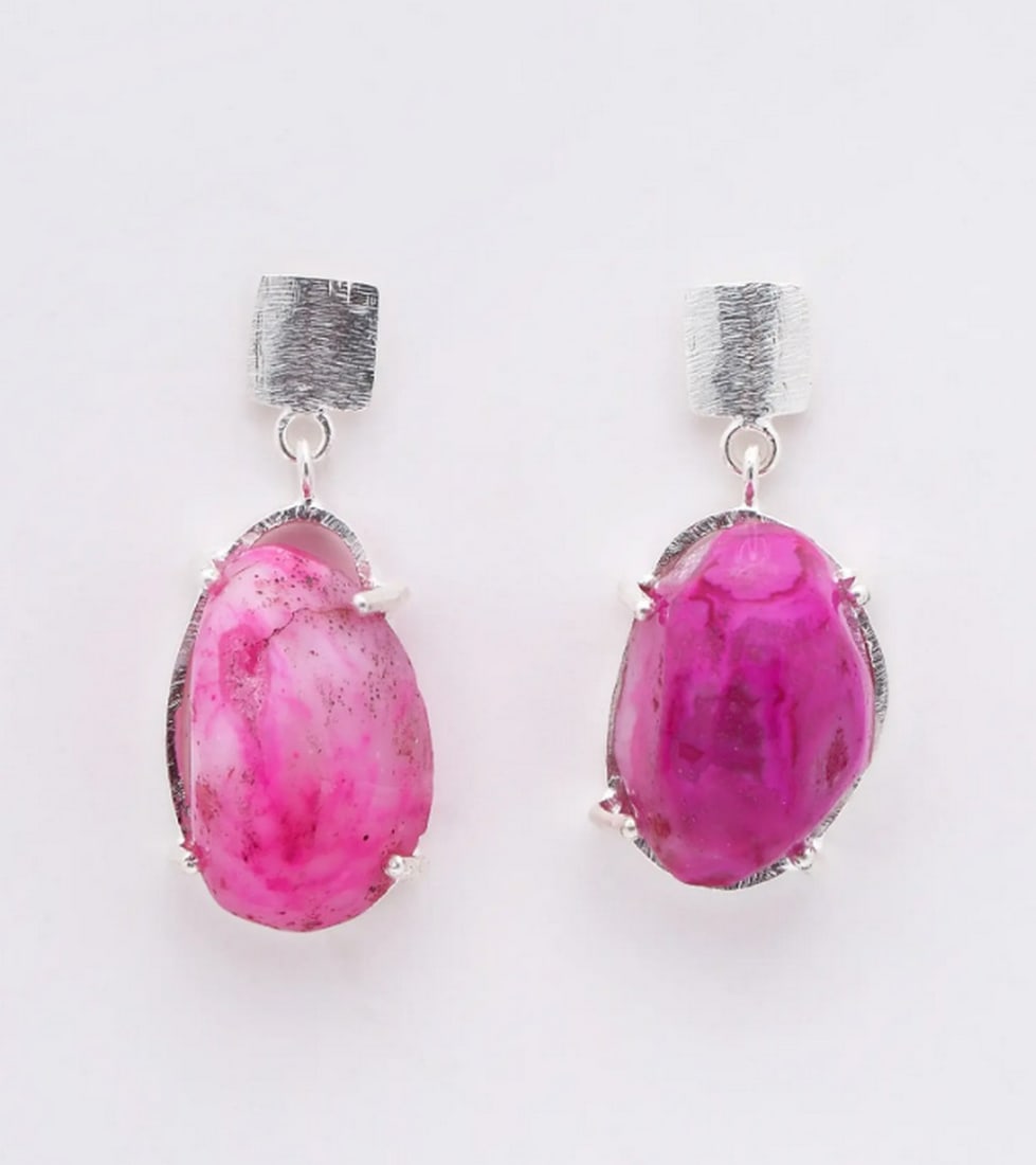 Radiant Rose Druzy Drops (1 of 2)