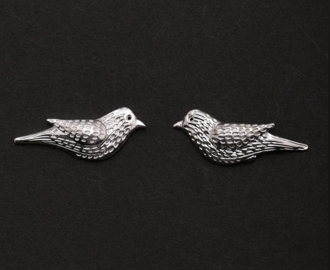 Soaring Silver Bird Studs - 3